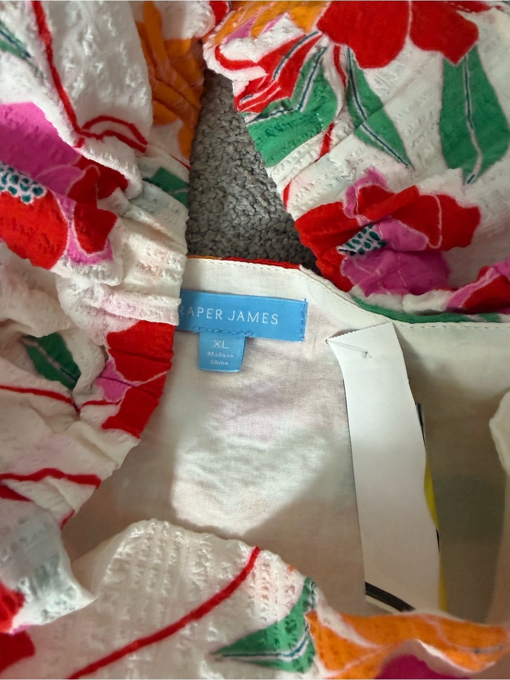 Draper James summer dress with Pink and Orange Floral Print - Picture 4 of 4